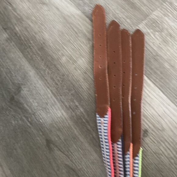 Colorful Peter Millar Embroidered Belt Bundle Size 36 - Picture 4 of 5